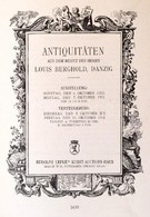 1912 Antiquitäten Aus Dem Besitz Der Herrn Louis Berghold, Danzig. Berlin, 1912, Rudolph Lepke's Kunst-Auctions-Haus, 96 - Unclassified