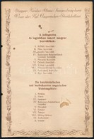 Cca 1930 Magyar Kir. Állami Pincegazdaság Borai. Több Ceruzás Bejegyzéssel 12p. - Unclassified