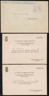 1948 Meghívók 1848 Március 15-ének Százéves évfordulójára Rendezett Eseményekre A Miniszterelnökségről Küldve, 9 Db + Fr - Unclassified