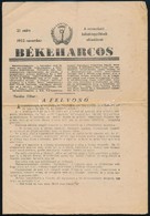 1952 A Békeharcos 21. Lapszáma, érdekes írásokkal, 4 P. - Unclassified