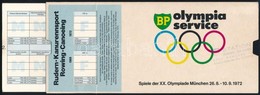 1972 A Müncheni Olimpiai Játékok Programja Kihúzható Kártyán / Spiele Der XX. Olympiade München Olympia Service - Unclassified