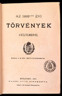 Az 1893-dik évi Törvények Gyűjteménye. Bp., 1893, Nágel Ottó, Pesti Könyvnyomda Rt. -ny., XXIII+778 P. Első Kiadás. Kiad - Unclassified