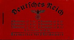 DEUTSCHES REICH / GERMANY EMPIRE, 1937, Booklet / Markenheftchen MH 37.4 - Cuadernillos