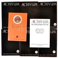 1973-2013 Archivum. A Heves Megyei Levéltár Közleményei. 1-2., 4-20. Köt. Papírkötésben, Jó állapotban. + Archivum Suppl - Non Classés