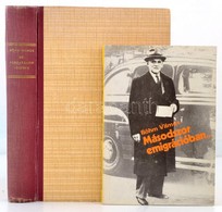 Böhm Vilmos Két Könyve: 
Két Forradalom Tüzében. Bp.,[1946], Népszava. Második Kiadás.Kiadói Félvászon-kötés, Kopottas B - Non Classés