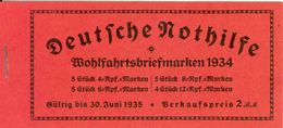 DEUTSCHES REICH / GERMANY EMPIRE, 1934, Booklet / Markenheftchen MH 40.2 - Carnets