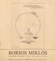 Borsos Miklós Szobrászművész Kiállítása. Csontváry Galéria. Bp., 1992, Csontváry Galéria. Kiadói Papírkötés. - Non Classés