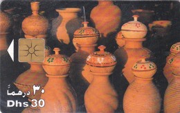 United Arab Emirates, AE-ETI-CHP-0052, Earthenware Jars (C/N "9801"), 2 Scans.  Wear On Back - Emirati Arabi Uniti