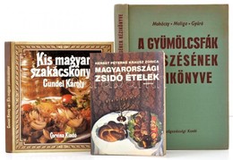 3 Db Konyhával, Kerttel Kapcsolatos Könyv: Magyarországi Zsidó ételek. Gundel Károly: Kis Magyar Szakácskönyv, Mohácsy-M - Non Classés