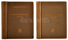 Magyar-eszperantó-eszperantó-magyar Szótár I-II. Szerk.: Pechan Alfonz. Kisszótár Sorozat. Bp., 1958, Terra. Kiadói Egés - Non Classés
