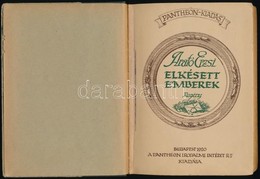 Arató Erzsi: Elkésett Emberek. Bp.,1920, Pantheon Irodalmi Intézet. Korabeli Félvászon-kötésben. - Unclassified