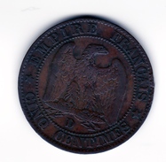 5 Centimes Napoléon III 1855 D Ancre TTB - 5 Centimes