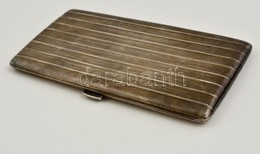 Ezüst (Ag) Art Deco Cigarettatárca, Belül Aranyozott, Jelzett (900),  15×7,5 Cm, Nettó: 184 G - Other & Unclassified