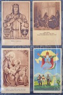 4 Db RÉGI Márton L. Művészlap Szent Imrével Képeslap Tartóban / 4 Pre-1945 Art Postcards With Saint Emeric Of Hungary Si - Unclassified