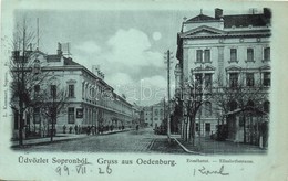 T2 1899 Sopron, Oedenburg; Erzsébet út, Vendéglő - Unclassified