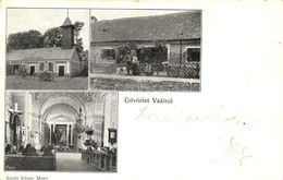 T2/T3 Vál, Vaál; Katolikus Templom Belső, Kápolna, Villa, Kiadja Rónay Manó (EK) - Unclassified
