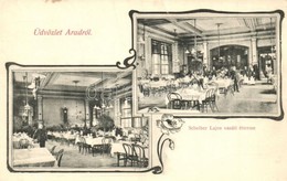 ** T2 Arad, Scheiber Lajos Vasúti Vendéglője, Belső / Railway Restaurant, Interior. Art Nouveau - Non Classés