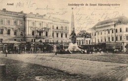 T2 Arad, Andrássy Tér, 1848 Múzeum, Fehér Kereszt Szálloda, étterem, üzletek, Emlékmű, Sörcsarnok / Square, Museum, Hote - Non Classés