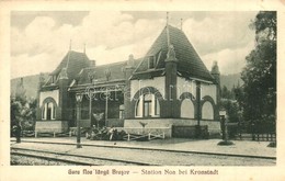 ** T2/T3 Brassó, Kronstadt, Brasov; Vasútállomás, Noa Nyaraló, W. Hiemesch Kiadása / Railway Station, Villa (EK) - Non Classés