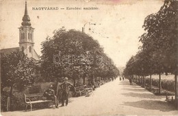 T2 Nagyvárad, Oradea; Ezredévi Emléktér, Templom / Square, Church - Non Classés