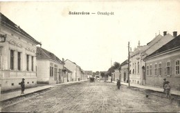 ** T3 Szászváros, Orastie; Ország út, Kiadja Weisz Dezső / Street (EB) - Unclassified