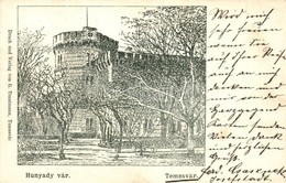 T2 1898 Temesvár, Timisoara; Hunyady Bástya, Vár. 'Temesvár Kézbesítőhivatal' Pecsét / Castle, Tower - Non Classés