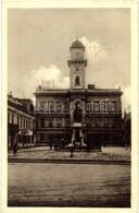 T2 Komárom, Komárno; Városháza, Klapka Szobor / Town Hall, Monument. '1938 Komárom Visszatért' So. Stpl - Non Classés