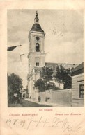 T2 1899 Komárom, Komárno; Utcakép Református Templommal / Street View With Calvinist Church - Non Classés