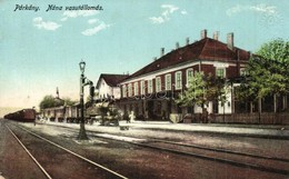 T2/T3 Párkánynána, Párkány-Nána, Stúrovó; Vasútállomás, Gőzmozdony / Bahnhof / Railway Station, Locomotive (EK) - Non Classés