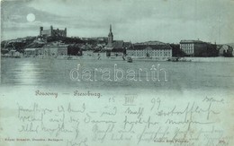 * T2 1899 Pozsony, Pressburg, Bratislava; Vár, Este / Castle, Night - Non Classés