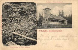 T2/T3 Kőrösmező, Yasinia, Jassinja, Jasina (Máramaros); Ocula-havas (Okula), Tisza Forrás, Menház / Spring, Rest House - Non Classés