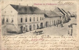 T3 Vinkovce, Vinkovci; Srpska Ulica / Utcakép, Lehaner Szálló, Victor C. Franz, Ferd. Tomasek és Johann Terkulia üzlete  - Non Classés