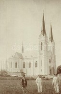 T2 1907 Ófutak, Futak, Futog; Római Katolikus Templom Felállványozva / Church Construction. Photo - Unclassified