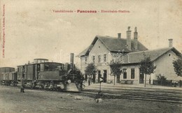 * T2 Pancsova, Pancevo; Vasútállomás Gőzmozdonnyal / Eisenbahn-Station / Railway Station With Locomotive - Unclassified