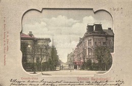 T1/T2 Szabadka, Subotica; Kossuth Utca, Villamos / Street View With Tram. Art Nouveau - Unclassified
