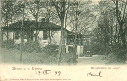 T2 1899 Lajtabruck, Bruck An Der Leitha; étterem A Laktanyában / Restauration Im Lager / Restaurant In The Military Barr - Non Classés