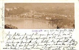 T2 1898 (Vorläufer!) Grein, Photo Glued On Postcard - Unclassified