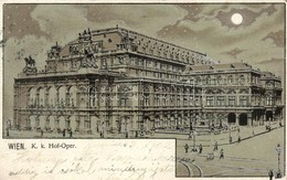 T2/T3 Vienna, Wien; K.k. Hof-Oper / Opera House Litho (EK) - Non Classés