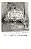 ** T2/T3 Vienna, Wien; Kaisergruft Bei Den PP. Kapuzinern /  Austrian Royal Caskets In Vienna, The Double Sarcophagus Of - Non Classés