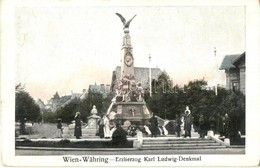 T2 Vienna, Wien XVIII. Währing, Erzherzog Karl Ludwig Denkmal / Monument - Non Classés