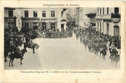 T2/T3 Sarajevo, Kriegsbereitschaft, Gebirgsartillerie Regiment No. 6. Defiliert Vor Dem Korpskommandanten / Mountain Art - Non Classés