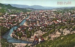 ** T2/T3 Sarajevo, General View From North, Verlag Simon Kaltan Nr. 2. (from Postcard Booklet) (Rb) - Unclassified