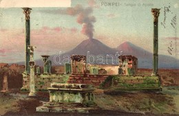 * T2/T3 Pompei, Tempio Di Apollo. Richter & Co. Litho (Rb) - Unclassified