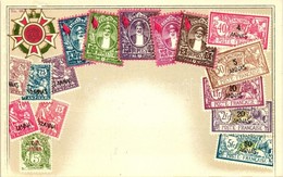 T2/T3 Zanzibar - Set Of Stamps, Ottmar Zieher's Carte Philatelique No. 66. Litho 'Sokol' So. Stpl - Unclassified