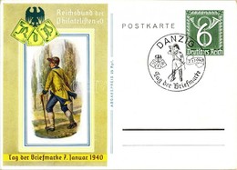 * T1/T2 1940 Tag Der Briefmarke, Danzig. Reichsbund Der Philatelisten / Day Of Philately In Gdansk So.Stpl Ga. - Non Classés