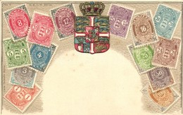 ** T2 Denmark, Set Of Stamps, Ottmar Zieher Philatelie-Ansichtskarte No. 2 Emb. - Unclassified