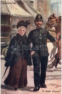 ** T2 Metropolitan Police. A Safe Escort. Raphael Tuck & Sons' Oilette Postcard 9824. S: Harry Payne - Unclassified
