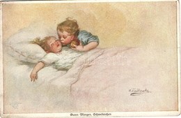 T3 'Guten Morgen, Schwesterchen', Wohlgemuth & Lissner, Geschwisterliebe No. 1122. S: W. Fialkowska (EK) - Non Classés