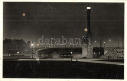 * T2/T3 Budapest, Horthy Miklós Híd A Haditengerészeti Emlékművel / Bridge With WWI Maritime Monument (felületi Sérülés  - Unclassified