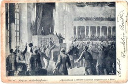 * T4 Magyar Szabadságharc, Kossuthnak A 200 Ezer Honvédet Megszavazza A Ház, 105. Sz. / Hungarian Revolution Of 1848 (r) - Non Classés